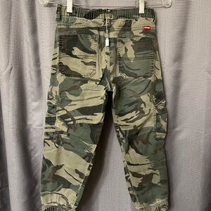 Wrangler Kids Green Camouflage Cargo Pants